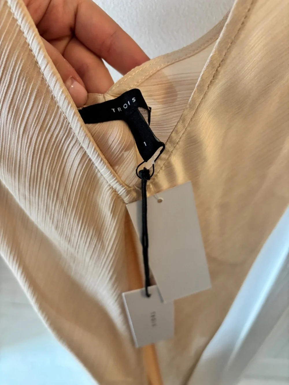 Trois Beige Maxi Slip Dress - Picture 6 of 6